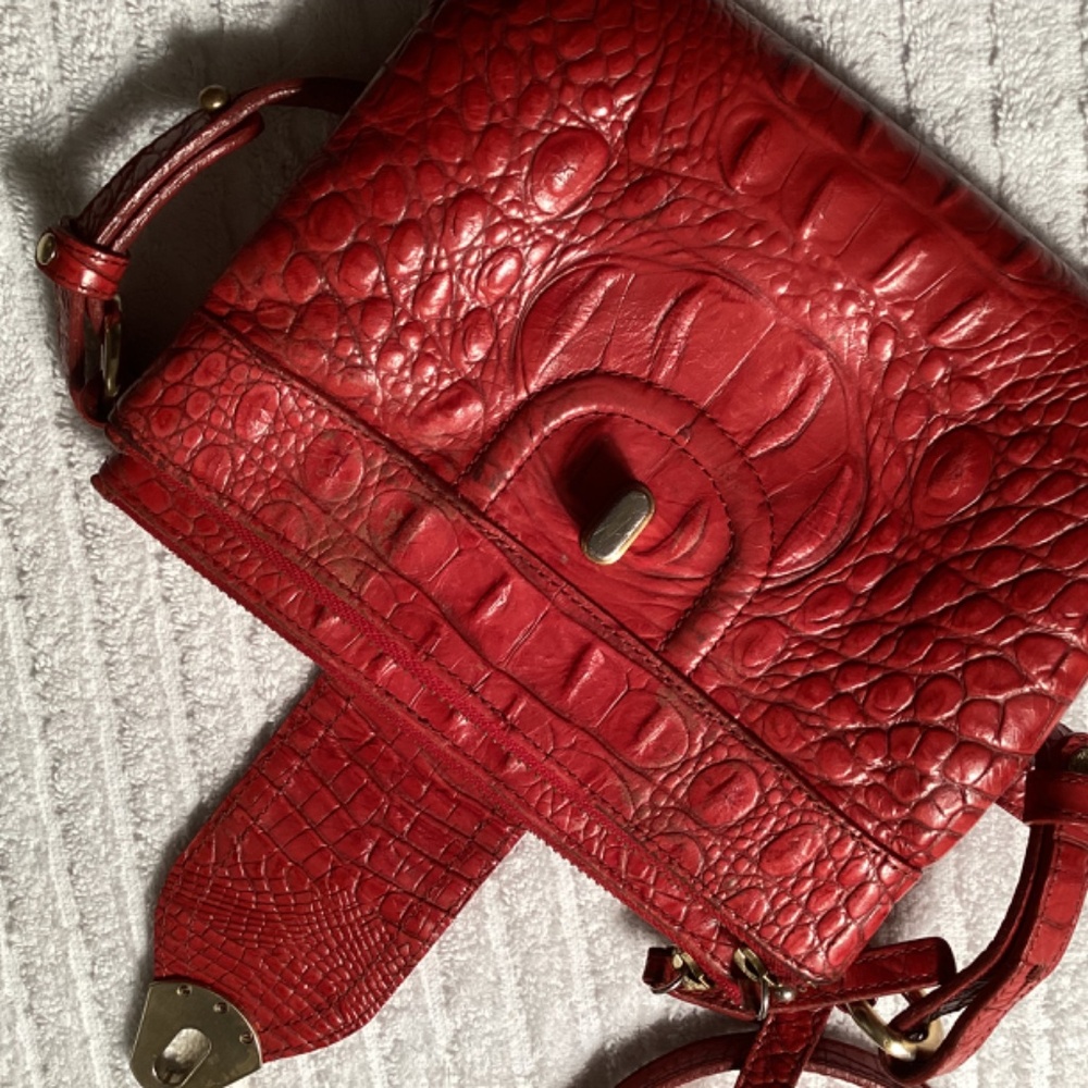 BRAHMIN CROC CROSSBODY BAG - Picture 5 of 9